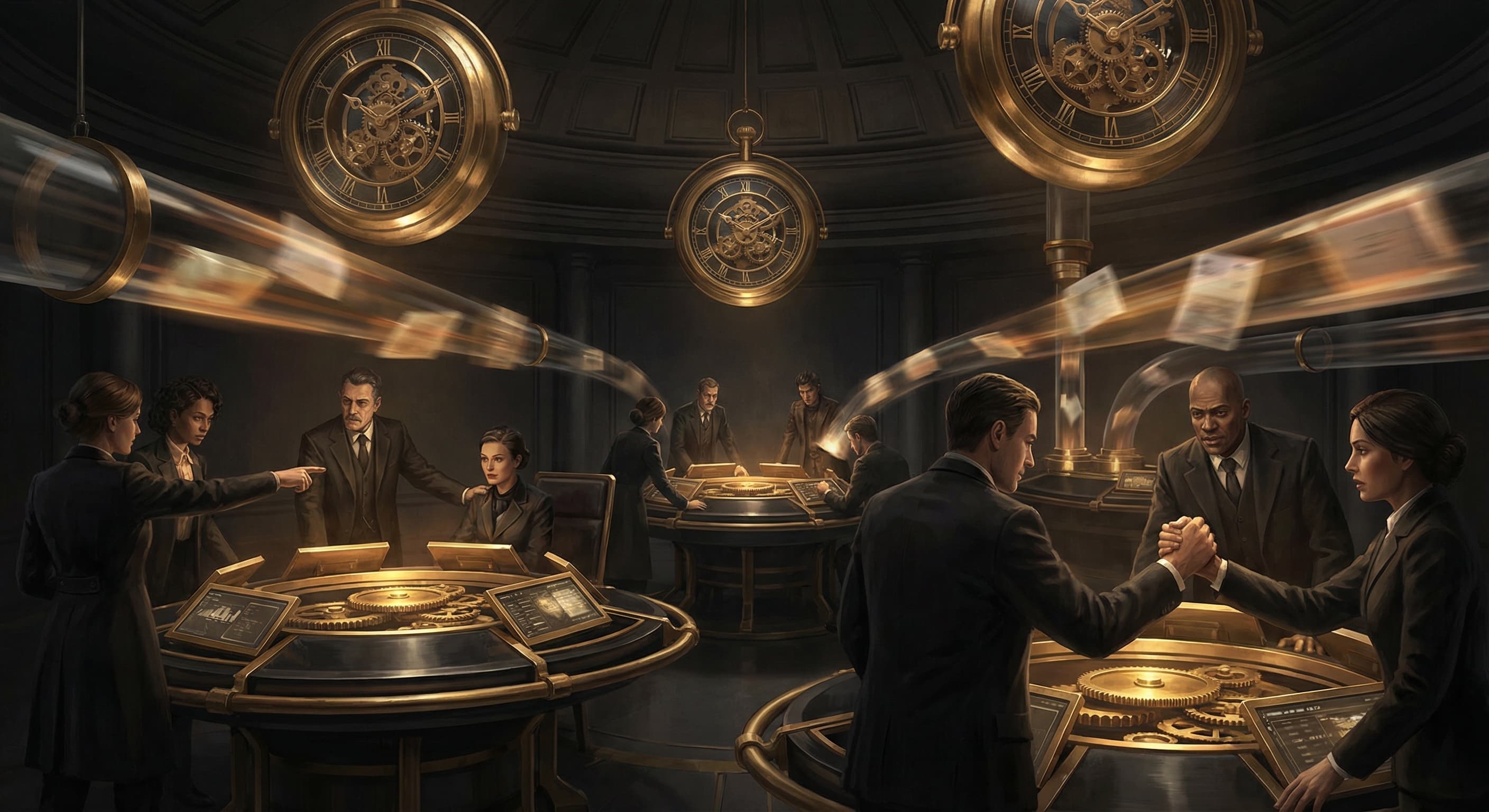 Investor data room sprint board with owners and deadlines